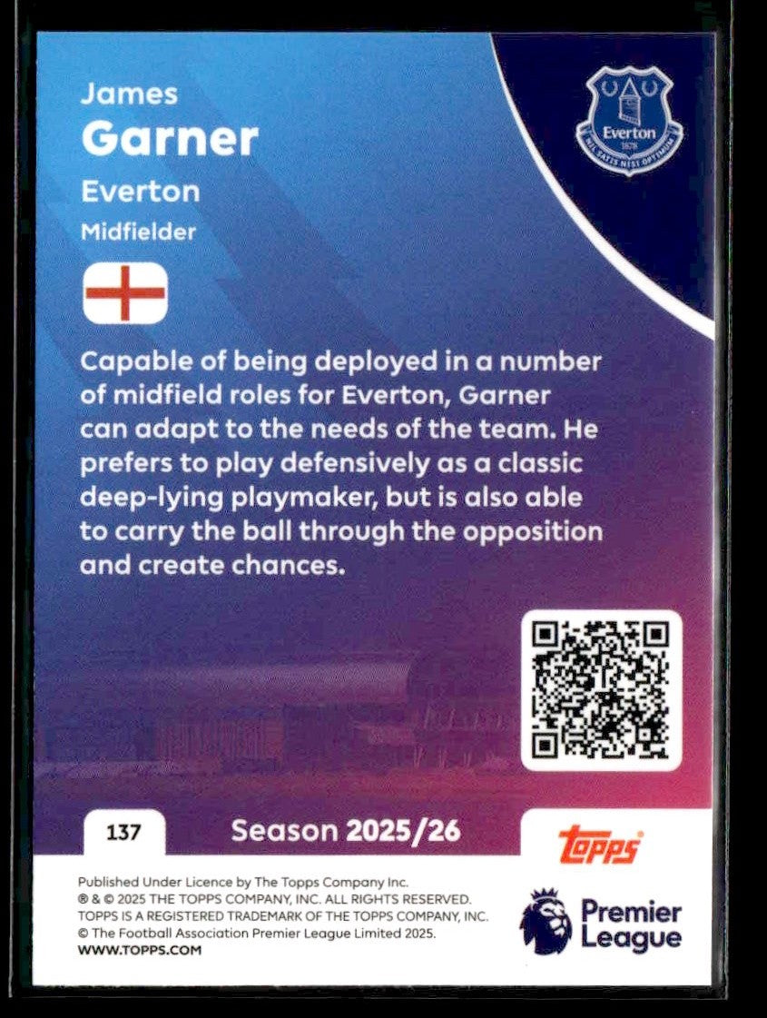 2025-26 Topps Premier League #137 James Garner