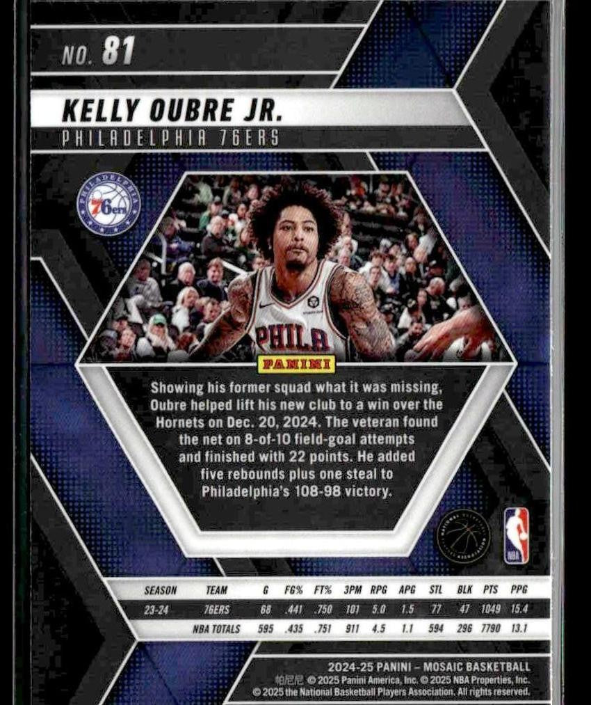 2024-25 Panini Mosaic #81 Kelly Oubre Jr.