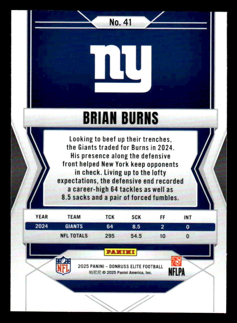2025 Donruss Elite #41 Brian Burns