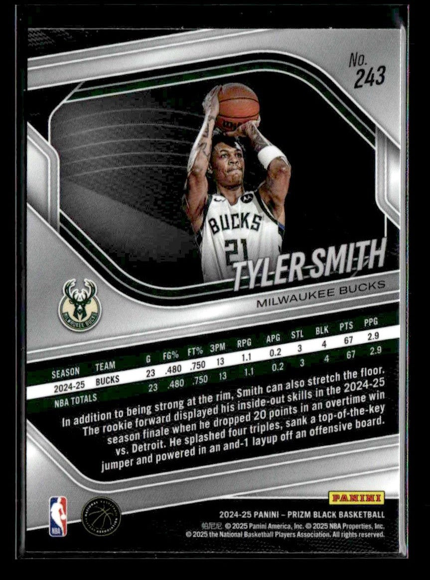 2024-25 Panini Prizm Black #243 Tyler Smith