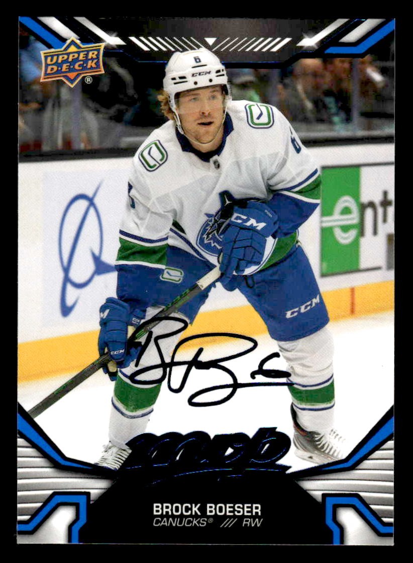 2022-23 Upper Deck MVP #62 Brock Boeser Blue Script