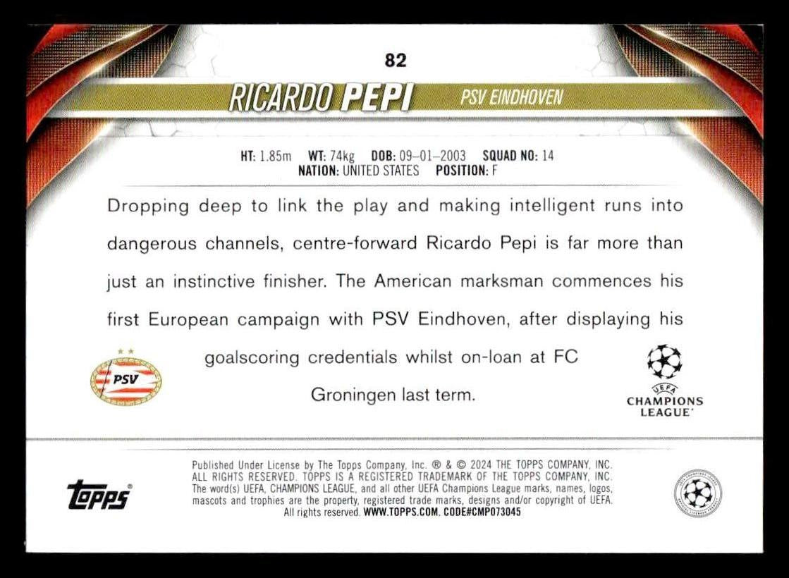 2023-24 Topps Jade Edition UEFA Club Competitions #82 Ricardo Pepi