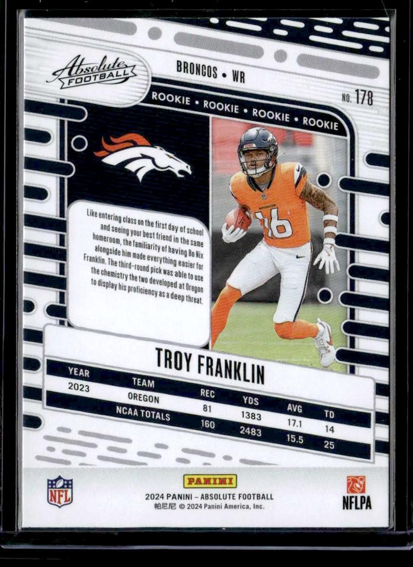 2024 Panini Absolute #178 Troy Franklin Retail