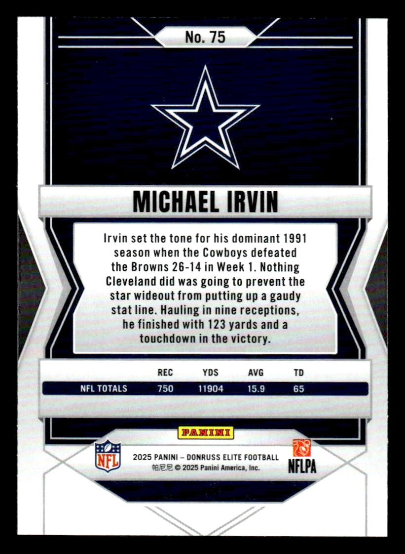 2025 Donruss Elite #75 Michael Irvin