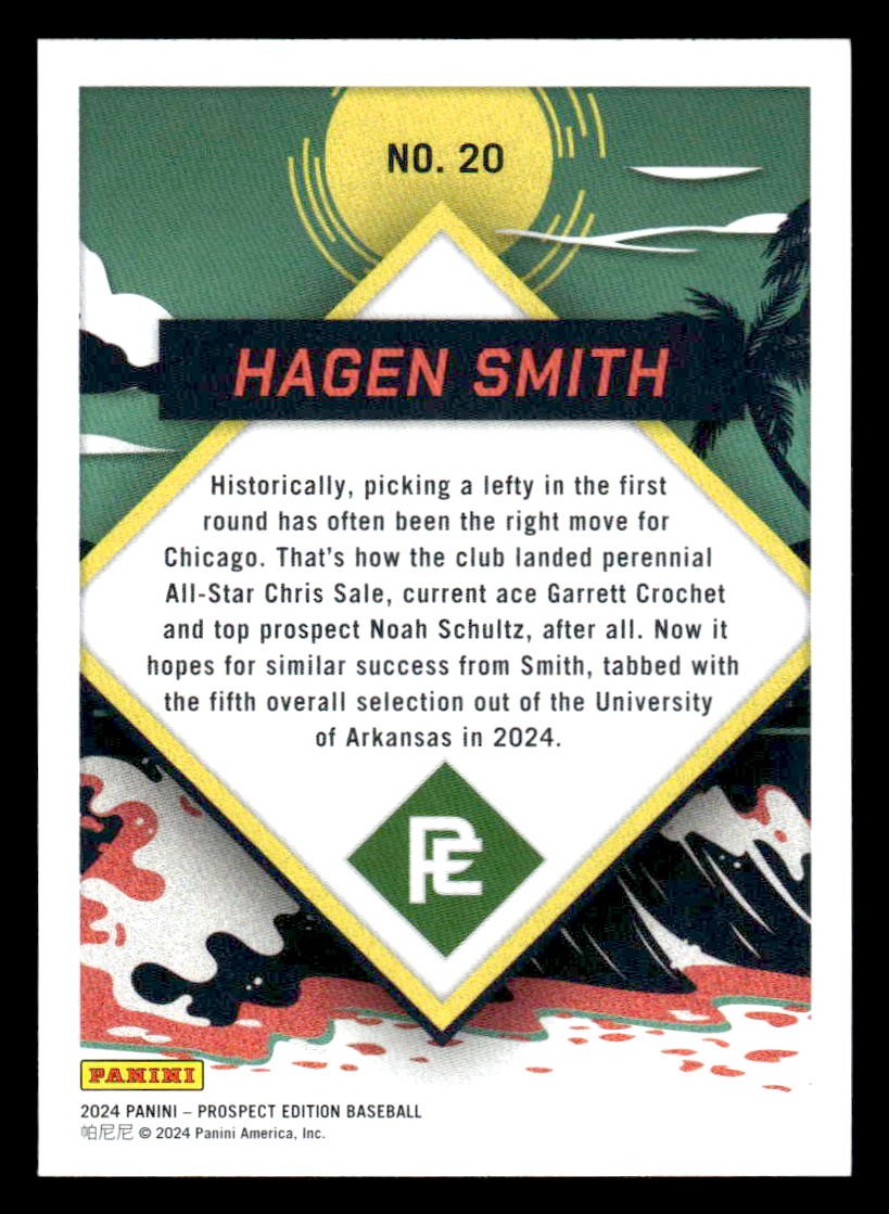 2024 Panini Prospect Edition #20 Hagen Smith Prepping For The Pros