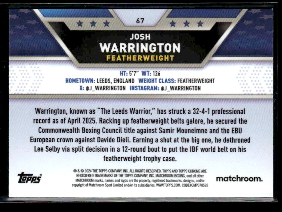 2024 Topps Chrome #67 Josh Warrington