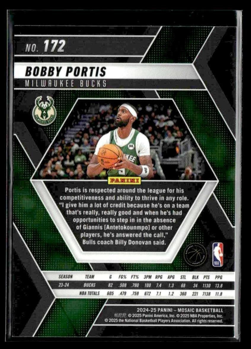 2024-25 Panini Mosaic #172 Bobby Portis