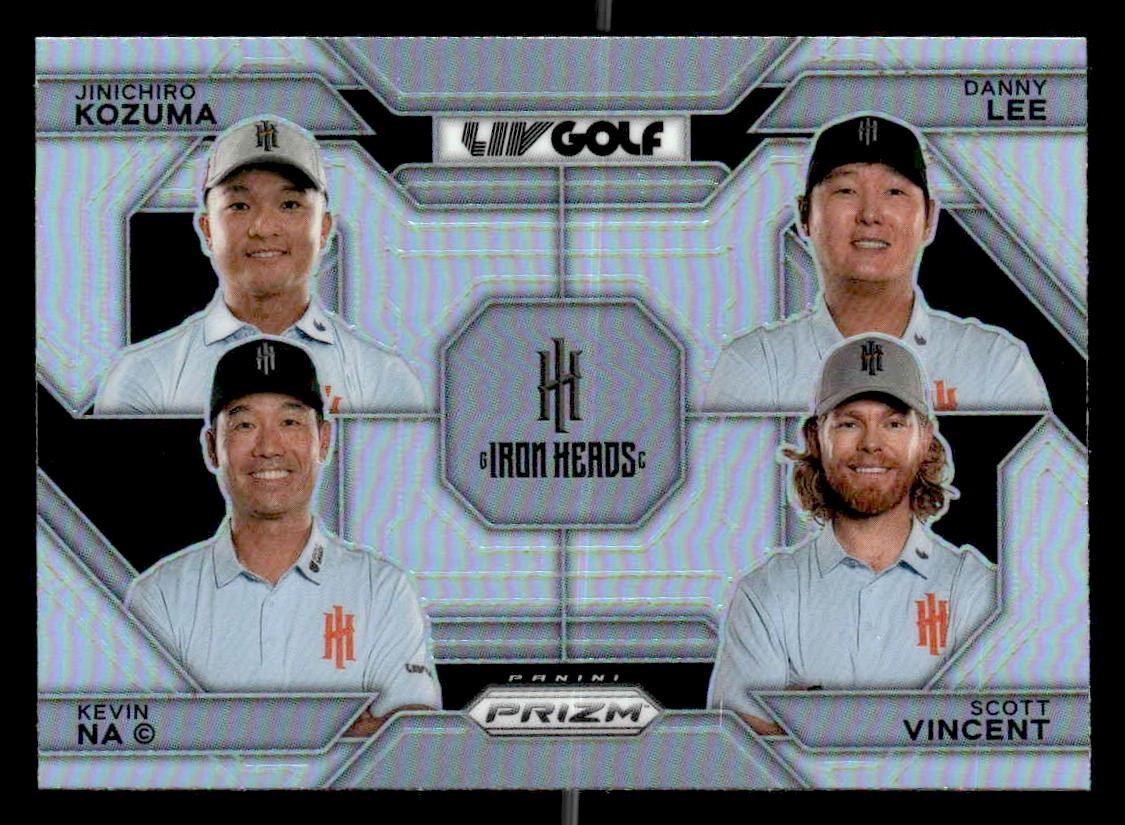2024 Prizm LIV #61 Jinichiro Kozuma/Kevin Na/Danny Lee/Scott Vincent Silver