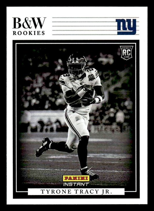 2024 Panini Instant NFL Black & White Rookies #BWR-8 Tyrone Tracy Jr.