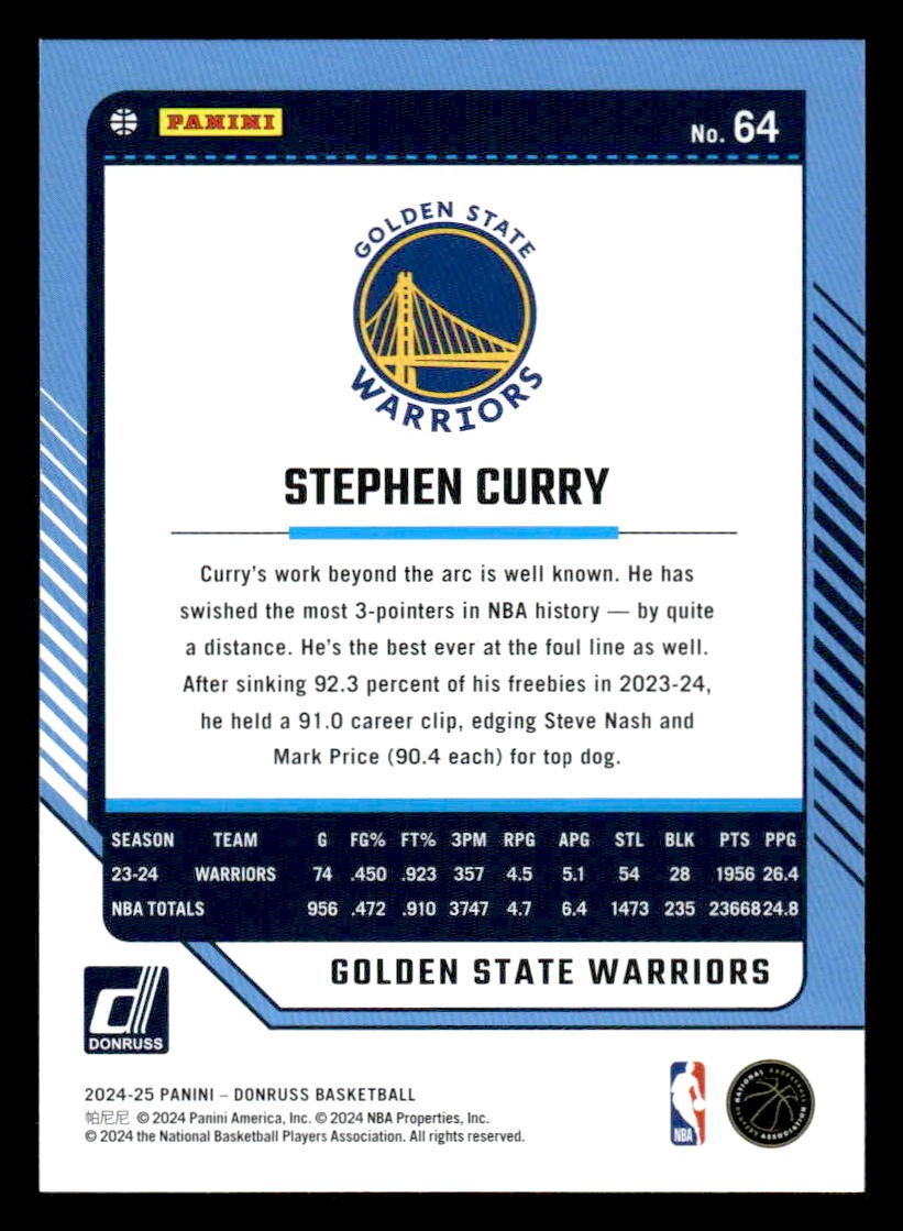 2024-25 Donruss #64 Stephen Curry
