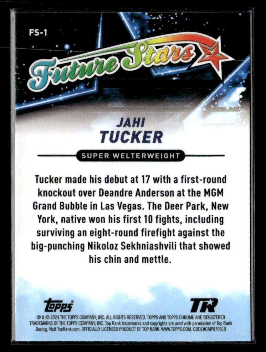2024 Topps Chrome #FS-1 Jahi Tucker Future Stars Refractor