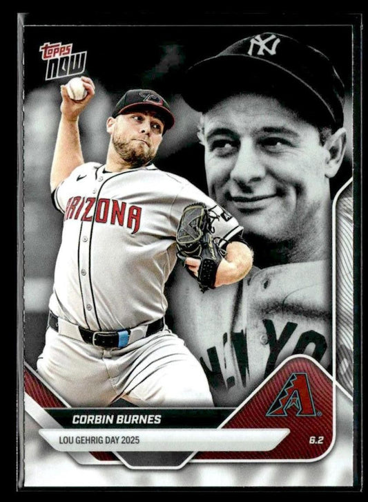 2025 Topps Now Lou Gehrig Day: Presented by Sarah Langs #LGD-CB Corbin Burnes