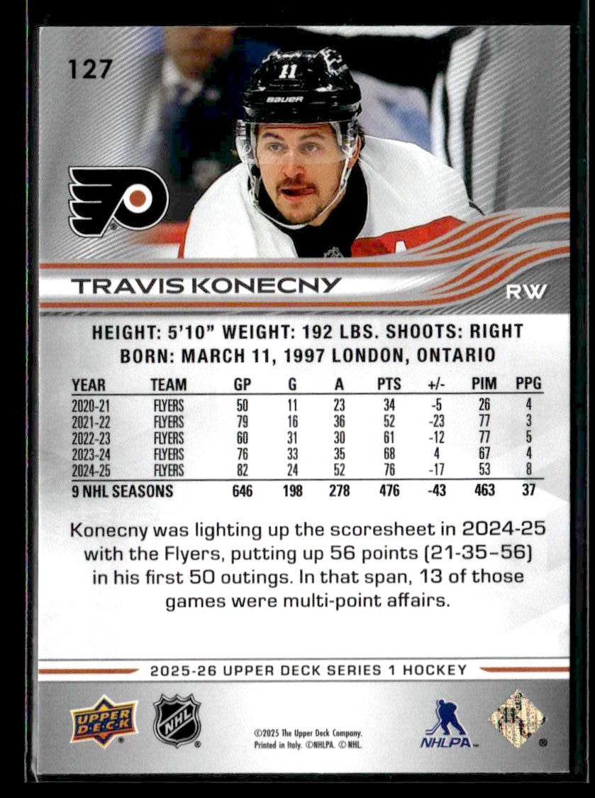 2025-26 Upper Deck #127 Travis Konecny