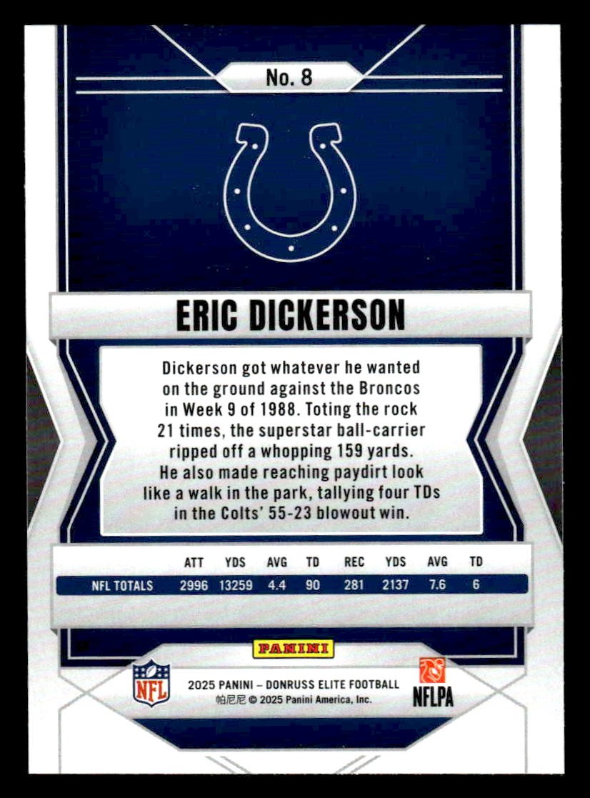 2025 Donruss Elite #8 Eric Dickerson