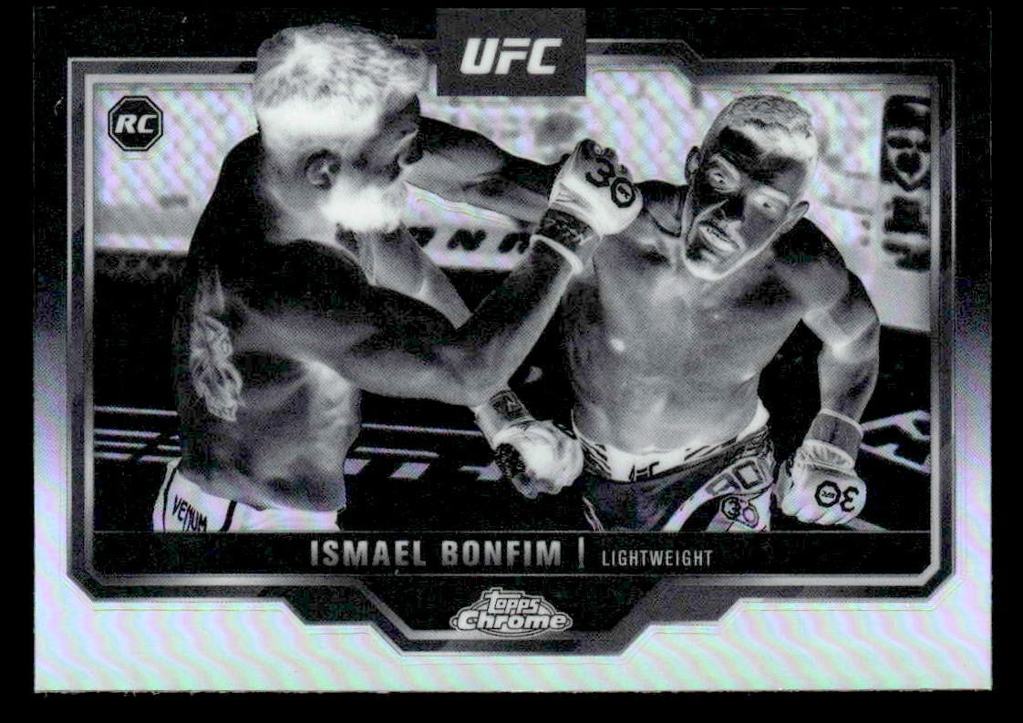 2025 Topps Chrome UFC #13 Ismael Bonfim Negative Refractor