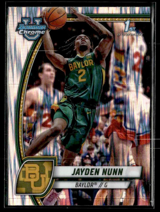 2024-25 Bowman University Chrome #30 Jayden Nunn Stealth Refractor