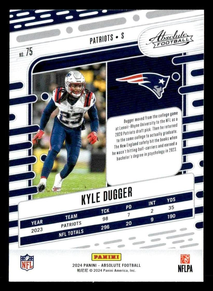 2024 Panini Absolute #75 Kyle Dugger Retail
