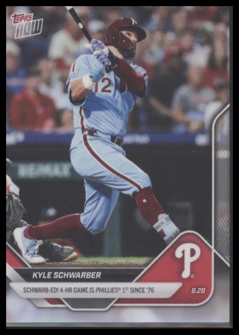 2025 Topps Now #625 Kyle Schwarber 4HR Game