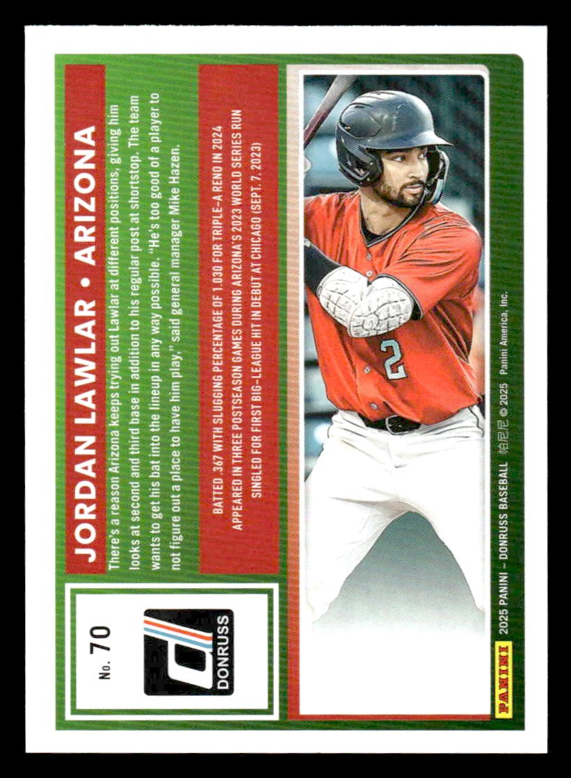 2025 Donruss #70 Jordan Lawlar