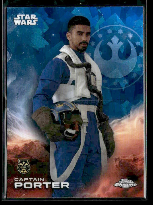 2025 Topps Chrome Sapphire Edition Star Wars #20 Captain Porter Debut
