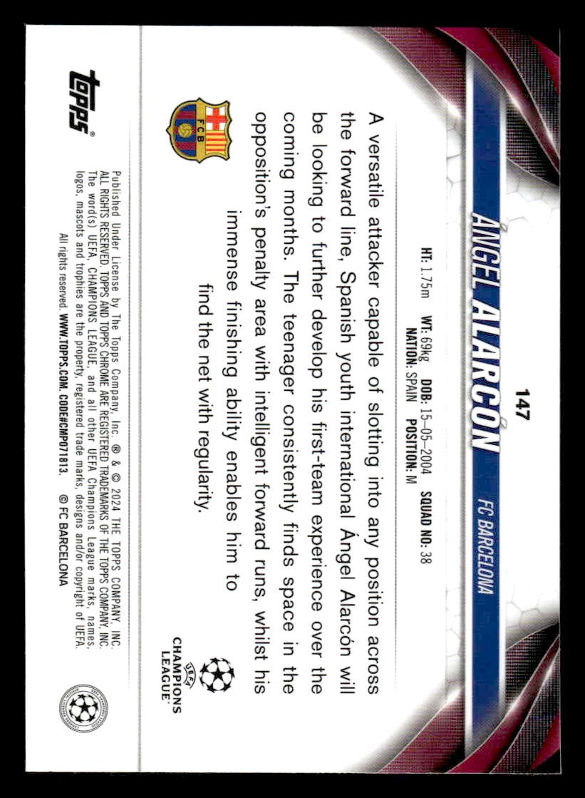 2023-24 Topps Chrome UEFA Club Competitions #147 Ángel Alarcón