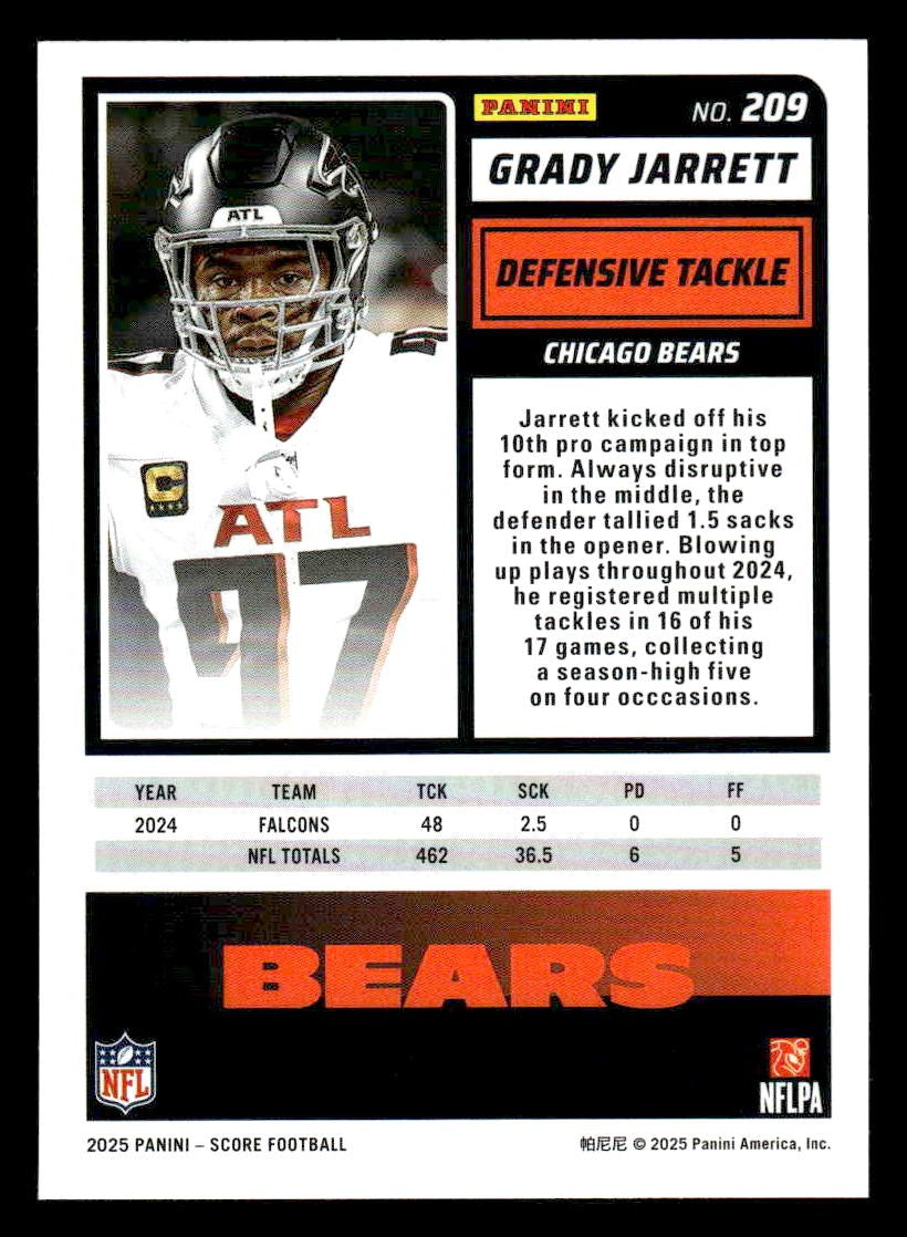 2025 Score-A-Treat #209 Grady Jarrett