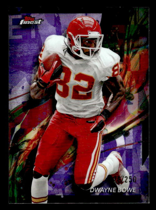2024 Finest #39 Dwayne Bowe Purple Refractor #/250