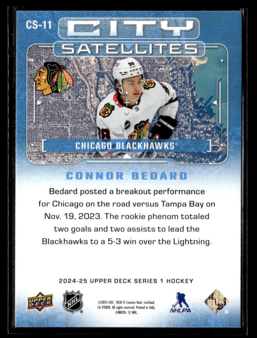 2024-25 Upper Deck #CS-11 Connor Bedard City Satellites