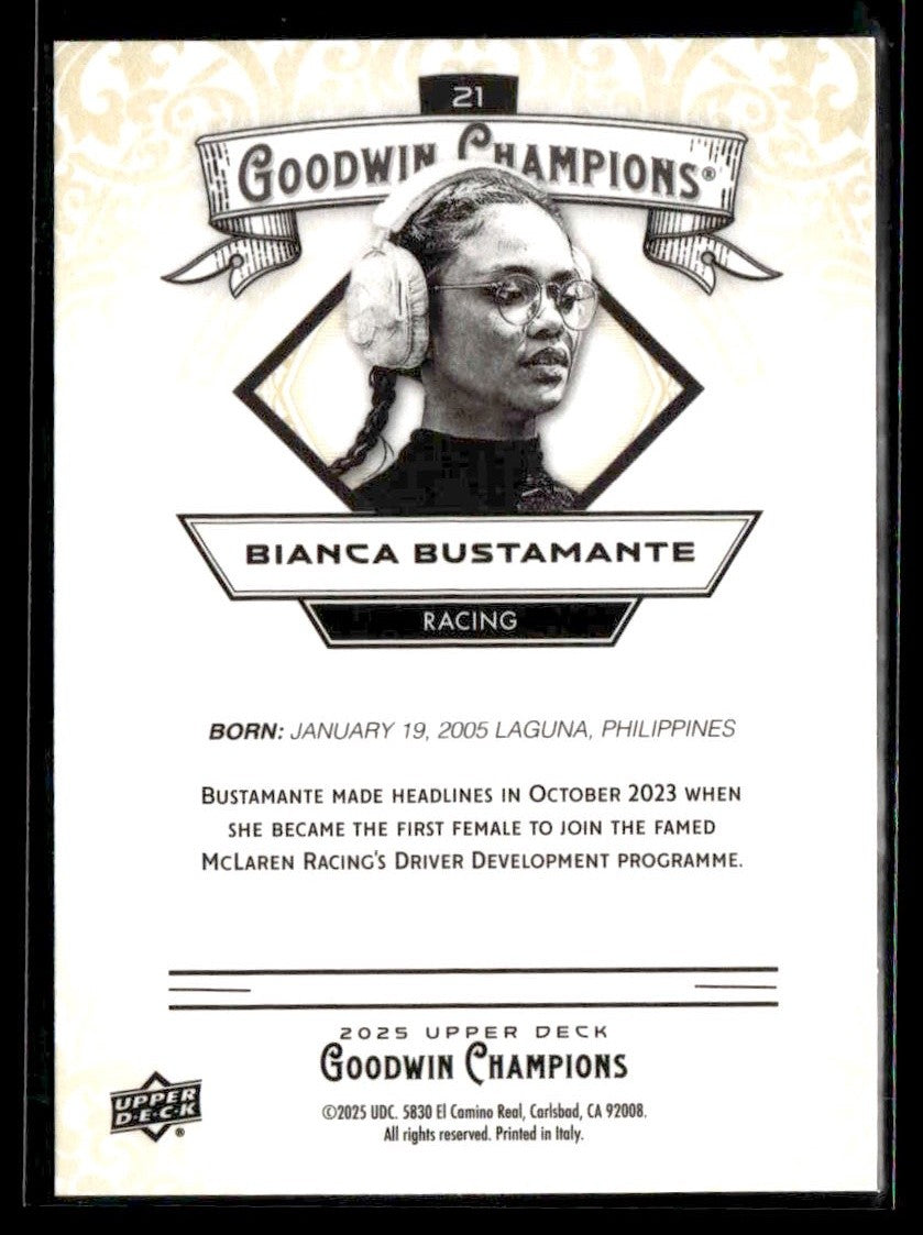 2025 Upper Deck Goodwin Champions #21 Bianca Bustamante