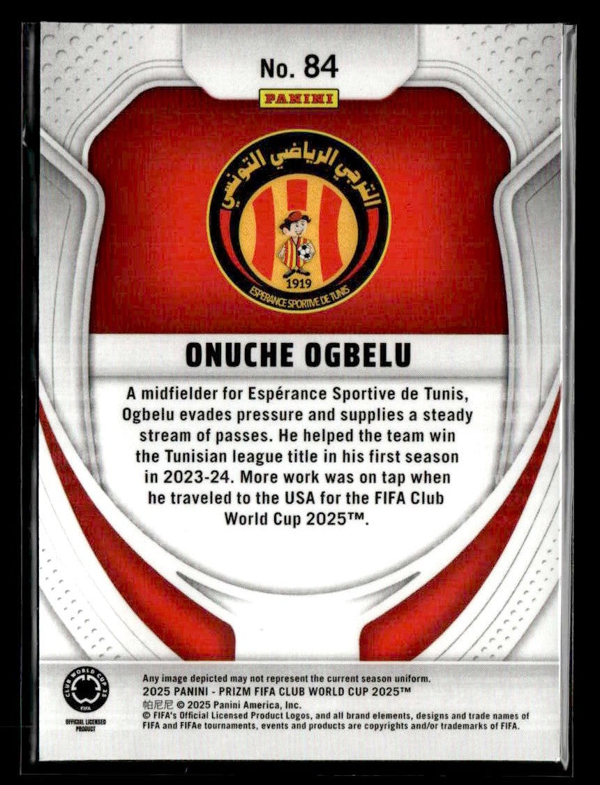 2025 Panini Prizm FIFA Club World Cup #84 Onuche Ogbelu