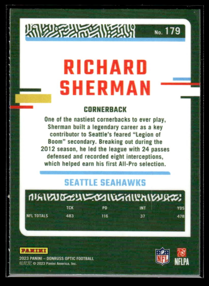 2023 Donruss Optic #179 Richard Sherman