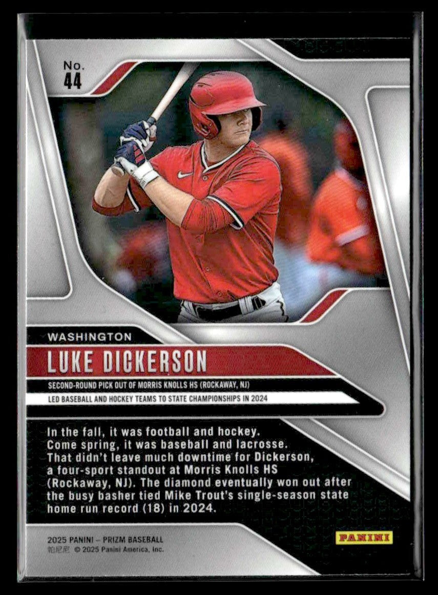 2025 Panini Prizm #44 Luke Dickerson