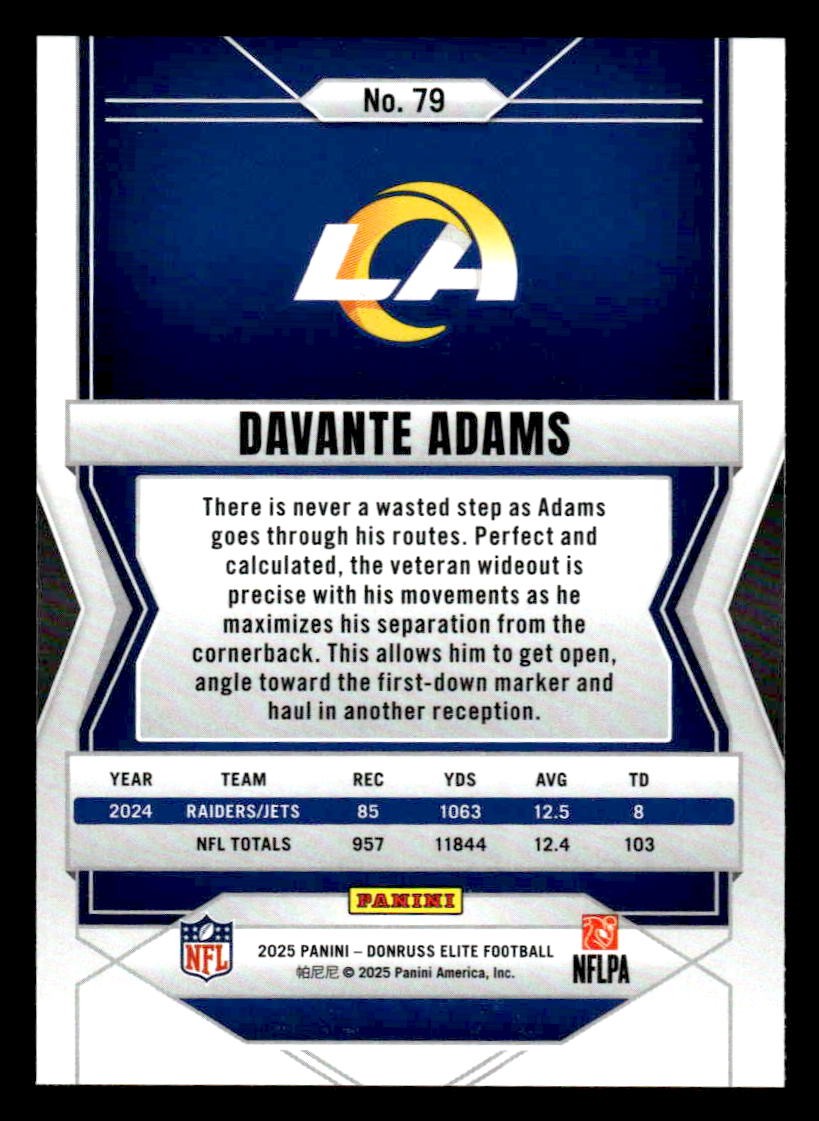 2025 Donruss Elite #79 Davante Adams