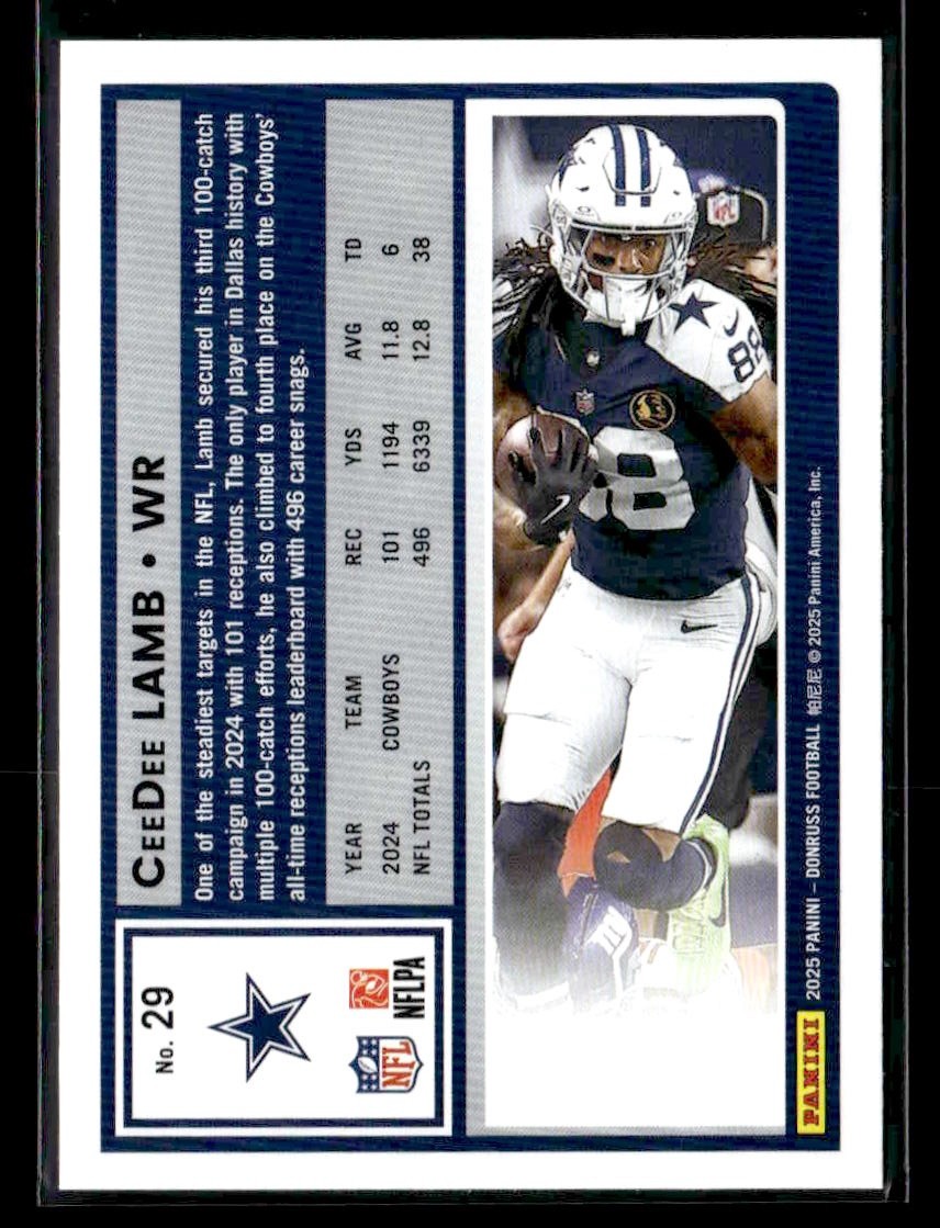 2025 Donruss #29 CeeDee Lamb