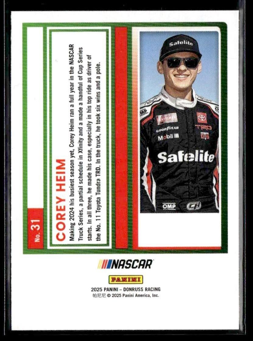 2025 Donruss #31 Corey Heim Red and Blue