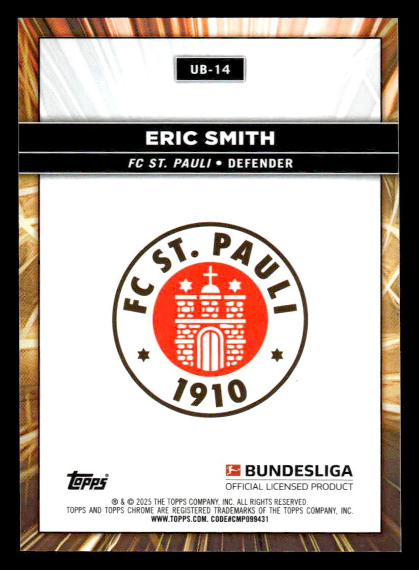 2025 Topps Chrome Bundesliga #UB-14 Eric Smith Ultrabeam