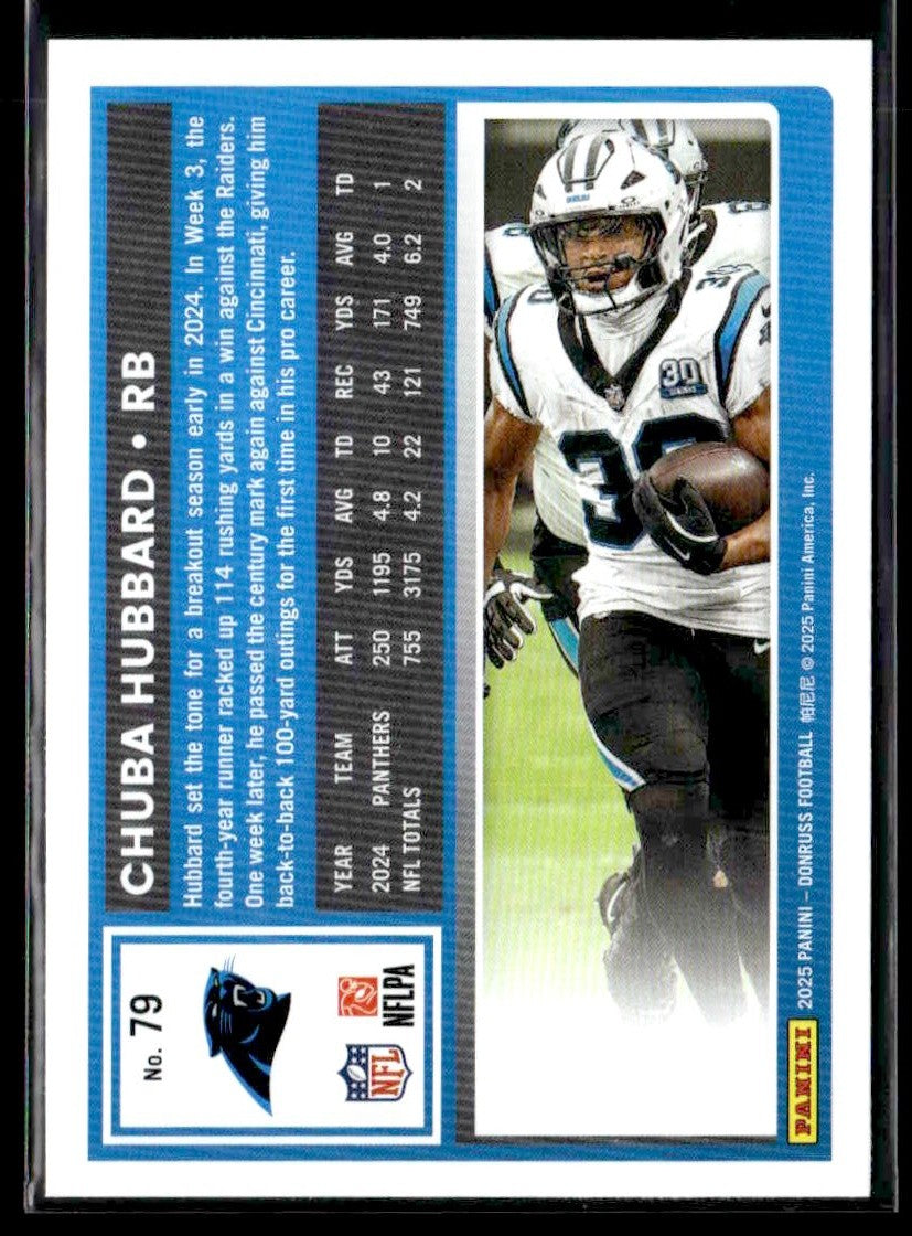 2025 Donruss #79 Chuba Hubbard