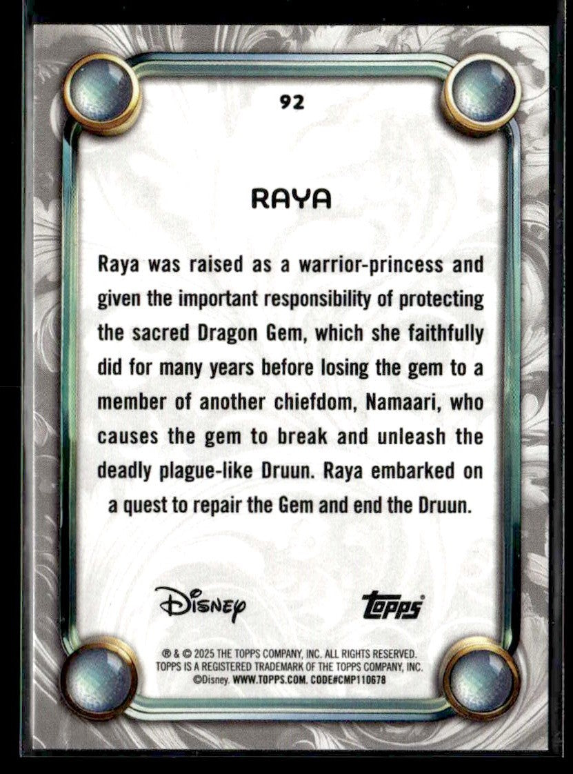 2025 Topps Disney Wonder #92 Raya