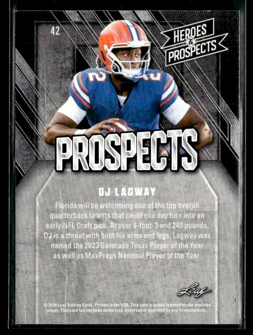 2024 Leaf Heroes & Prospects #42 DJ Lagway