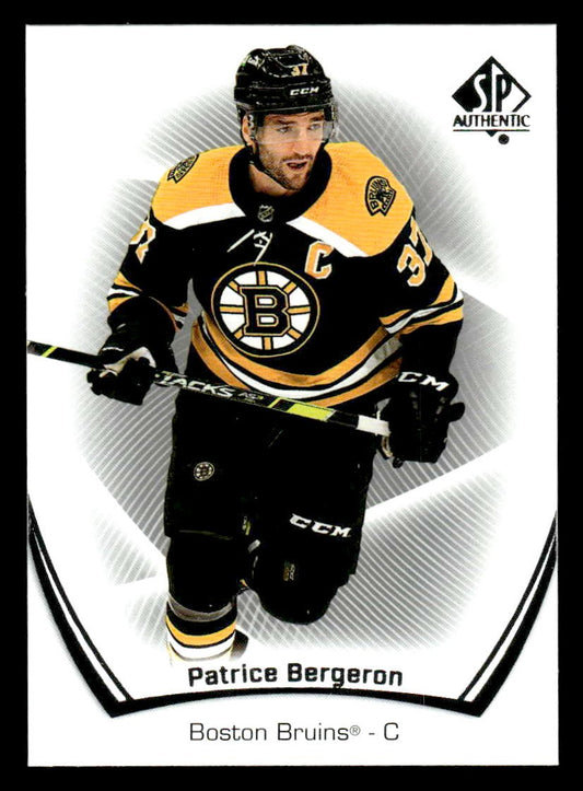 2021-22 SP Authentic #92 Patrice Bergeron