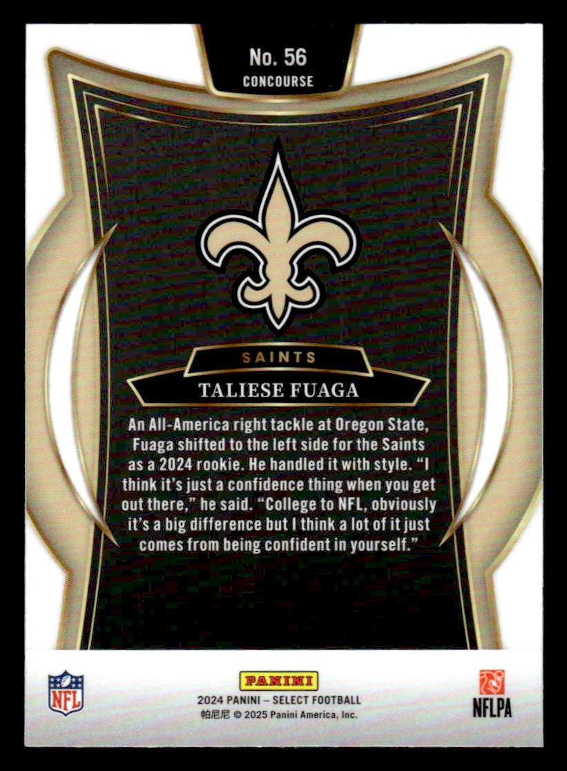 2024 Panini Select #56 Taliese Fuaga
