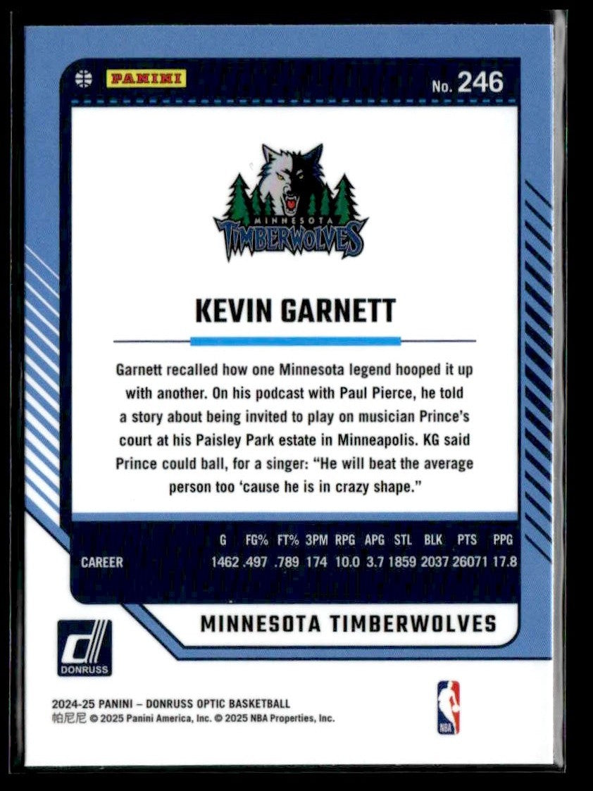 2024-25 Donruss Optic #246 Kevin Garnett