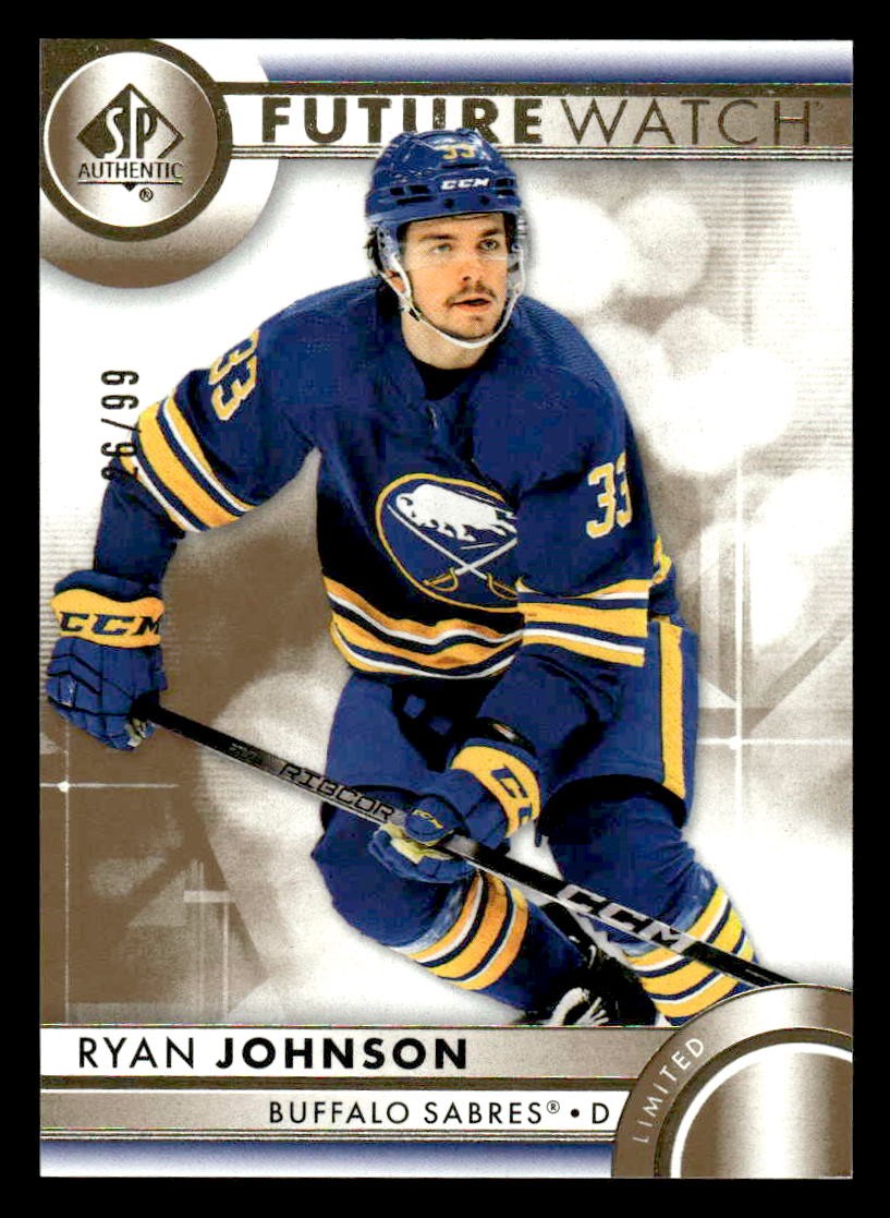 2023-24 SP Authentic #178 Ryan Johnson Limited Gold #/99