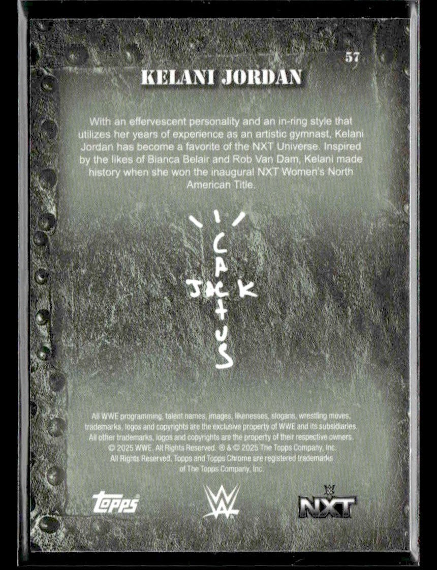 2025 Topps Chrome WWE x Cactus Jack #57 Kelani Jordan
