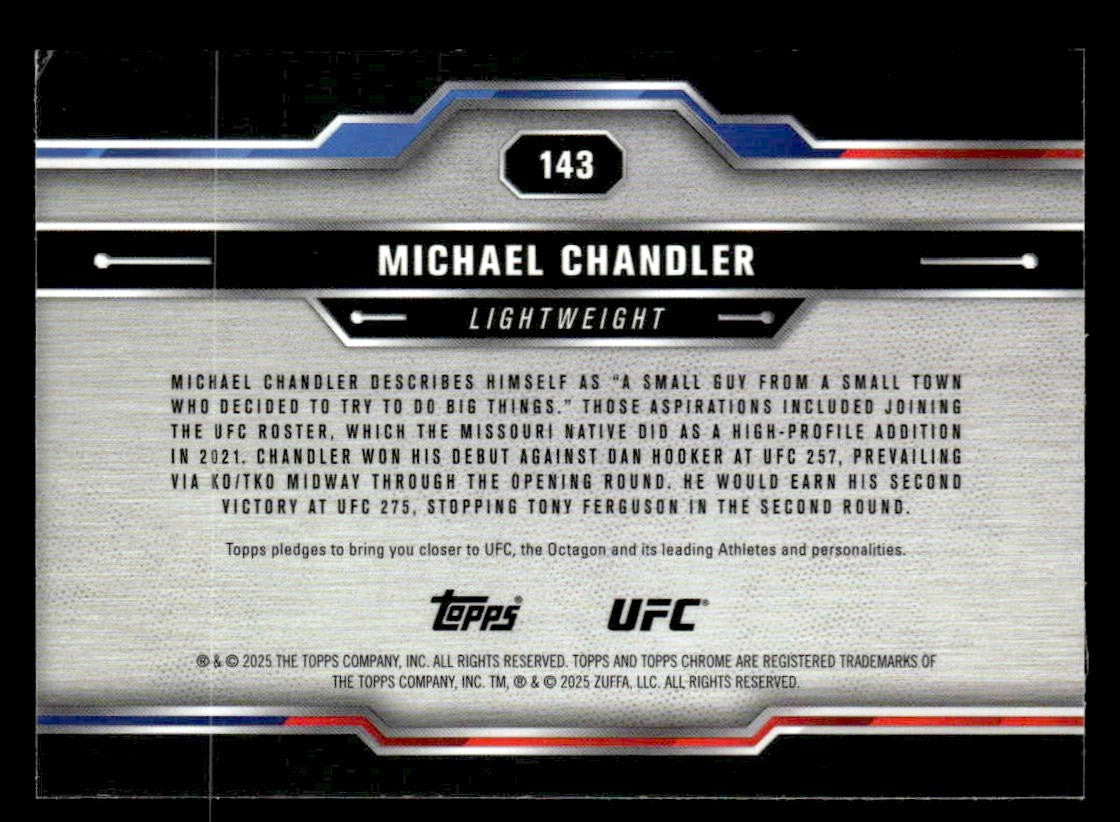2025 Topps Chrome UFC #143 Michael Chandler
