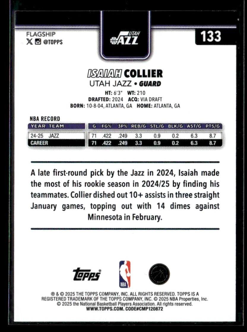 2025-26 Topps #133 Isaiah Collier
