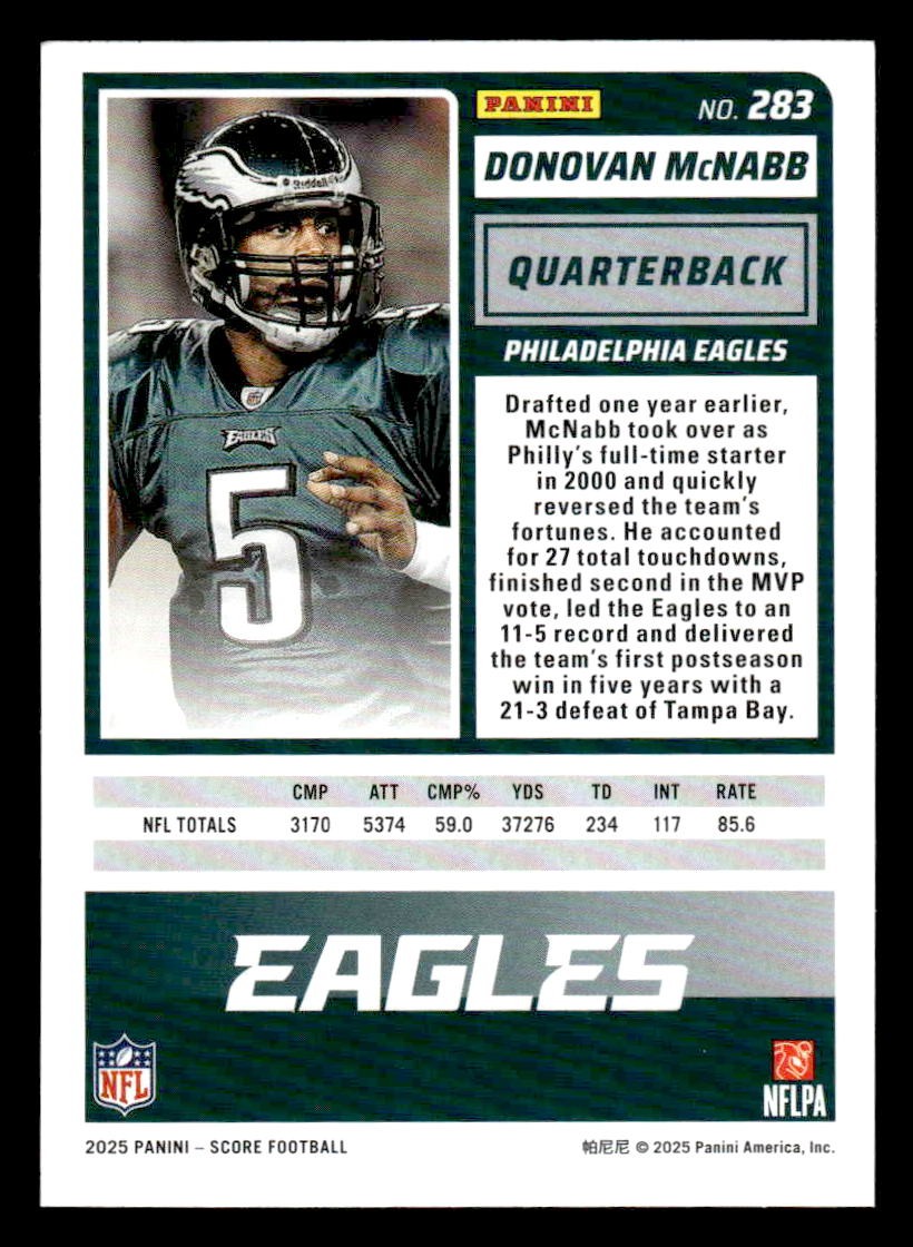 2025 Score #283 Donovan McNabb