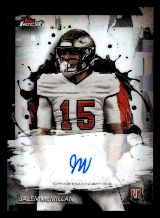 2024 Finest #RFA-JM Jalen McMillan Rookie Finest Autographs