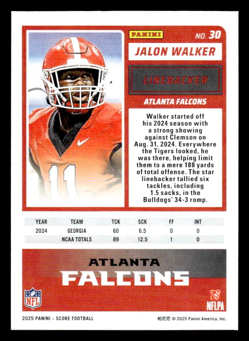2025 Score #30 Jalon Walker