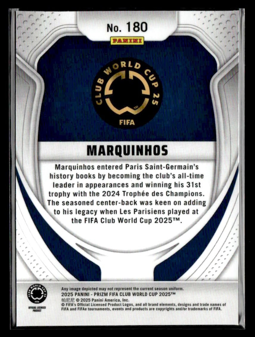 2025 Panini Prizm FIFA Club World Cup #180 Marquinhos